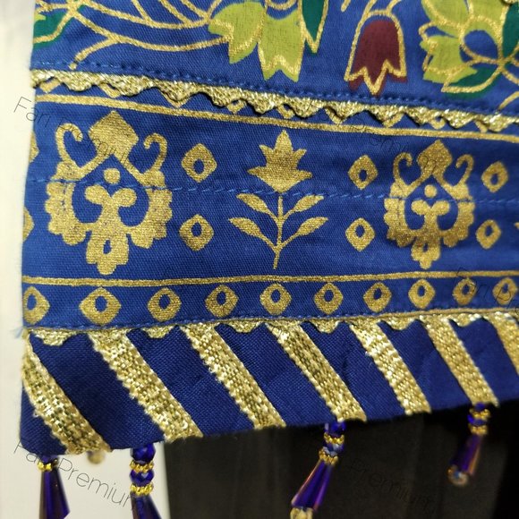 Tawakkal Pakistani Indian Lawn Gold Print Kurti Tunic Kameez Kurta Branded S/38 - Picture 8 of 8